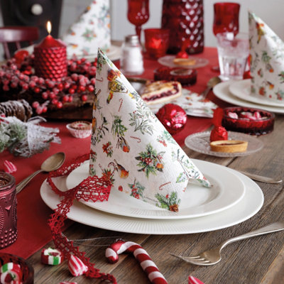 Ambiente Table Runner Christmas Ornaments