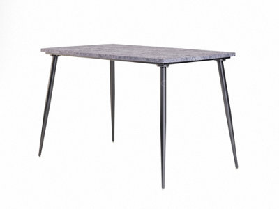 Amble Dining Table Concrete Effect Kitchen Dining Room Small