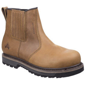 Amblers AS232 Waterproof Safety Dealer Work Boots Tan (Sizes 6-12)