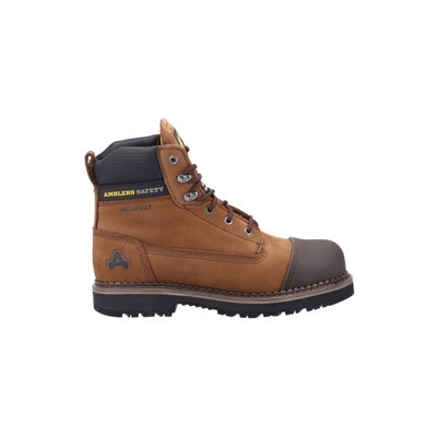 Amblers AS233 Waterproof Anti-Scuff Safety Work Boots Brown (Sizes 6-12)