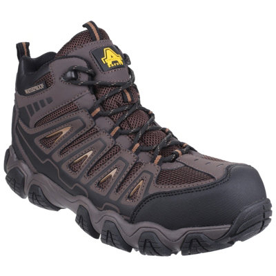 Amblers AS801 Rockingham Waterproof Safety Hiker Work Boots Brown (Sizes 6-12)