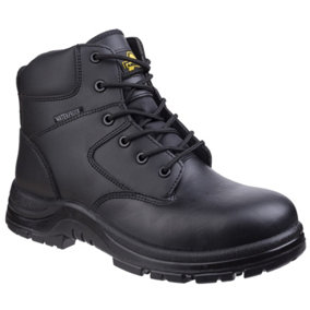 Amblers FS006C Waterproof Safety Work Boots Black - Size 10