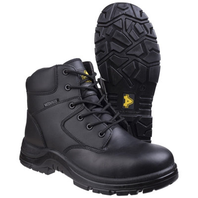 Amblers FS006C Waterproof Safety Work Boots Black - Size 9
