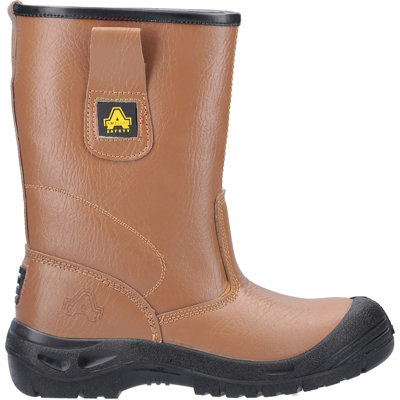 Amblers FS142 Sicherheitsstiefel Herren – Wasserfest, Mit Stahlkappe, SRC S3 EN ISO 20345:2011, Hellbraun