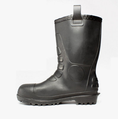 Amblers FS90 Waterproof PVC Safety Rigger Work Boots Black (Sizes 4-12)