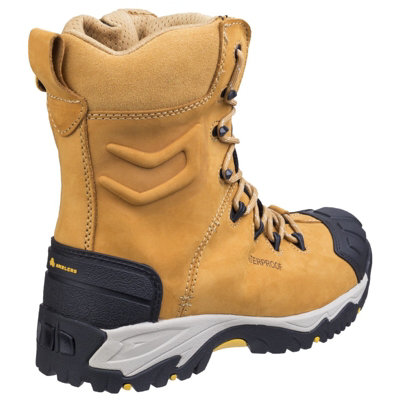 Amblers FS998 Waterproof High Leg Safety Work Boots Tan Honey (Sizes 6-14)