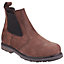 Amblers Safety AS148 Sperrin Lightweight Waterproof Pull On Dealer Safety Boot Brown
