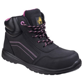 Amblers Safety AS601 Lydia Composite Safety Boot With Side Zip Black