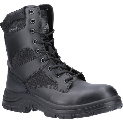 Amblers Safety Combat Hi-Leg Waterproof Metal Free Boot Black | DIY At B&Q