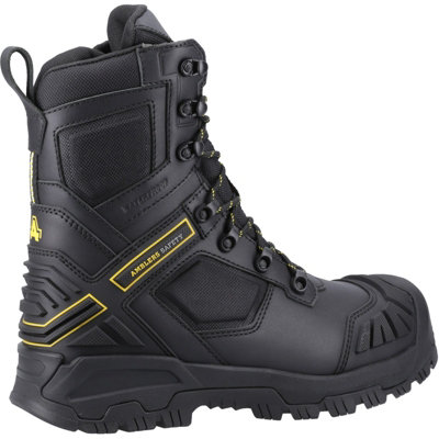 Amblers Safety AS803 Stivali Di Sicurezza Impermeabili, Tomaia In Pelle Crazy Horse, Punta In Acciaio, Taglia Comoda Larga, Colore Nero, UK 14 - 3