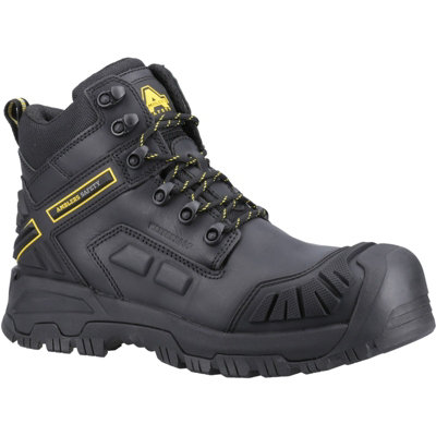 Amblers Safety AS803 Stivali Di Sicurezza Impermeabili, Tomaia In Pelle Crazy Horse, Punta In Acciaio, Taglia Comoda Larga, Colore Nero, UK 14 - 4