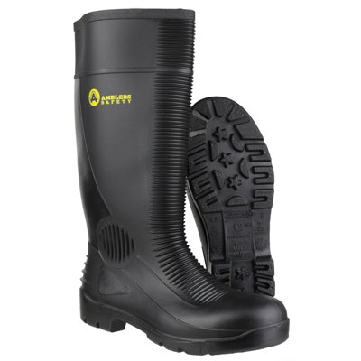 Amblers Safety Men's FS100 Construction Wellington Boots - Black, UK 8 / EU 42 | Steel Toe & Waterproof - View #10