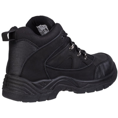 Amblers FS151 Black Vegan Safety Boots - Steel Toe & Midsole, Lightweight & Slip Resistant - Unisex