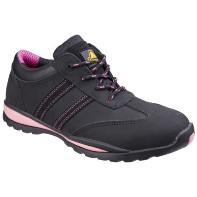 Amblers Safety FS47 Safety Trainer Black/Pink