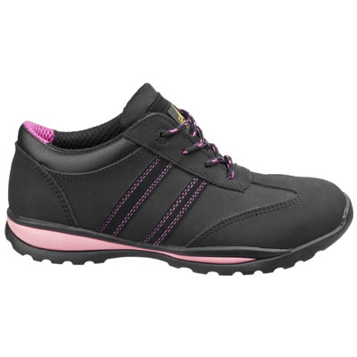 Amblers Safety FS47 Safety Trainer Black/Pink