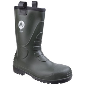 Amblers Safety FS97 PVC Rigger Safety Boot Green Size 5