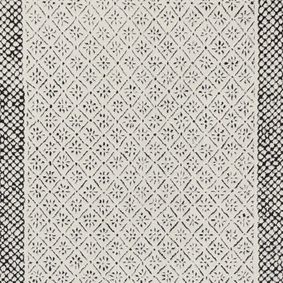 AMBRE Scandi Modern High Pile Ivory/Black Area Rug 200 x 275 cm