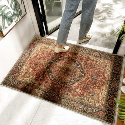 Ameha Cashmere Majestic Rugs Living Room Bedroom Floor Mat Non Slip ...
