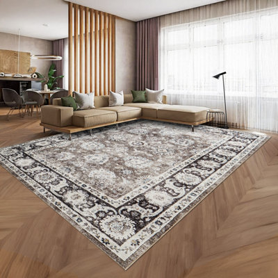 Ameha Extra Large Area Rugs Cashmere Non Slip Indoor Outdoor Rug Living ...