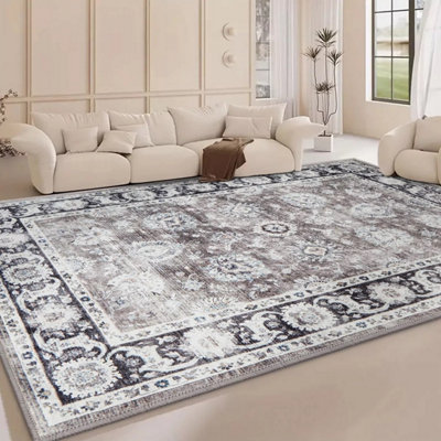 Ameha Extra Large Area Rugs Cashmere Non Slip Indoor Outdoor Rug Living ...