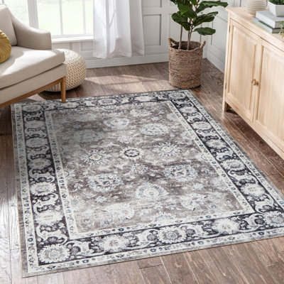 Ameha Extra Large Area Rugs Cashmere Non Slip Indoor Outdoor Rug Living ...