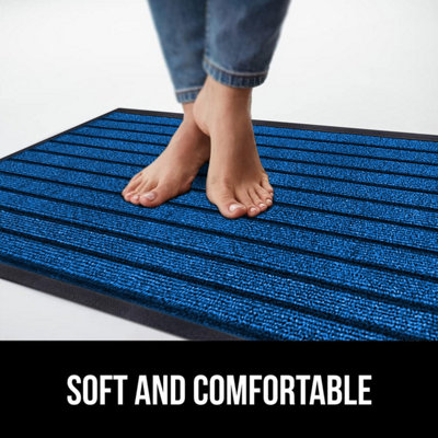Ameha Heavy Duty PVC Rubber Mat, Washable Dust Trapper Indoor Outdoor ...