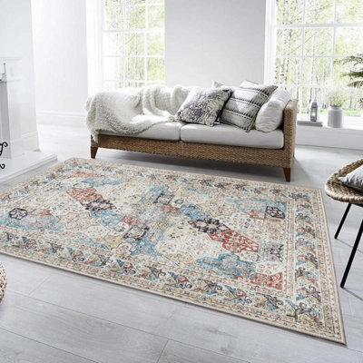 Ameha Non Slip Rugs For Bedroom Living Room Large Coastal Cashmere Area ...