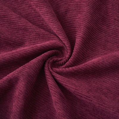 Ameha Red Stripe Velvet Cushion Covers Pack of 4, 18x18 Inch, Textured ...
