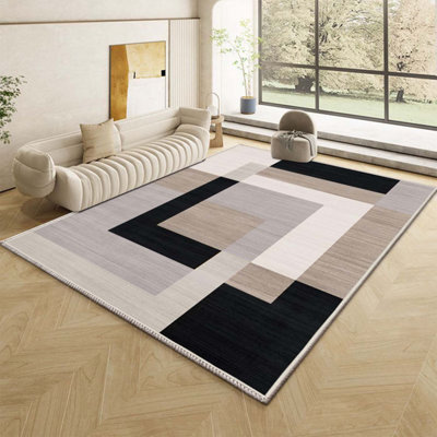 AMEHA Rugs Living Room Large 160x230 cm - Area Rugs for Bedroom Non ...