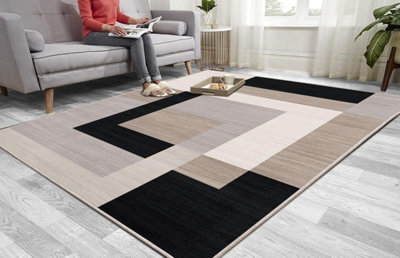 AMEHA Rugs Living Room Large 160x230 cm - Area Rugs for Bedroom Non ...