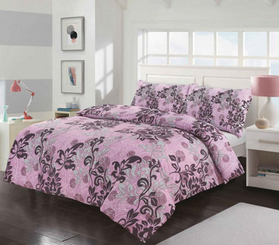 Amelia Lilac Double Duvet Cover Set