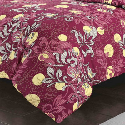 Amelia Red King Duvet Cover Set