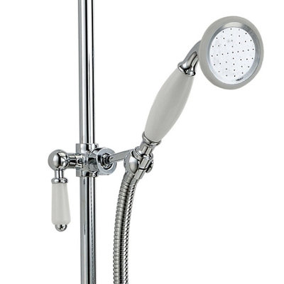 Amelie Round Concealed Thermostatic Shower Valve With Bottom Outlet - 7