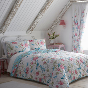 Amelle Floral Print Reversible Bedspread