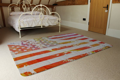 American Flag Flare Special Soft Home Rug