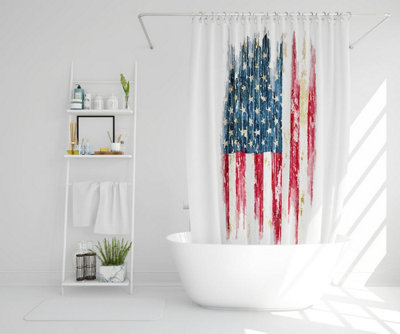 American Grunge Flag (Shower Curtain) / Default Title Price Comparisons | Compare The Build