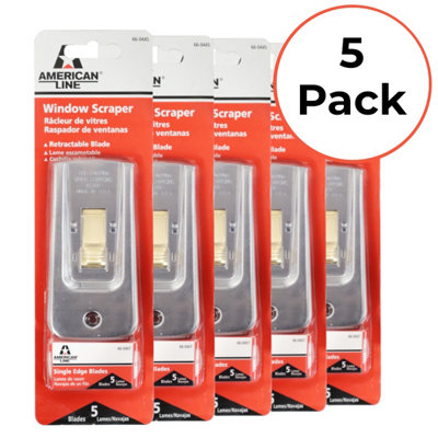 American Line Window Scraper - Zippy Style with 5 Edges (Pack of 5 ...