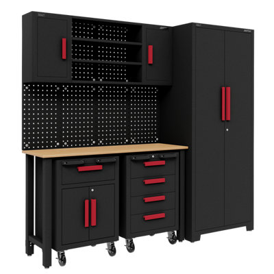 American Pro Complete Garage Storage System With Mobile Trolley x2 APMS12OP