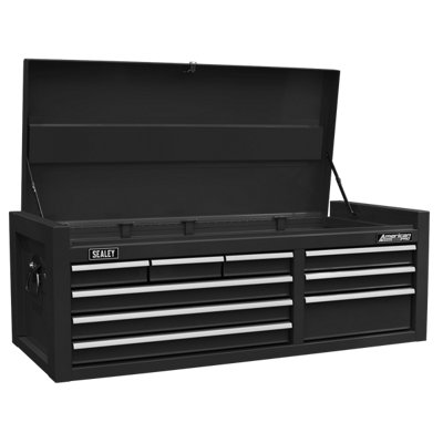 American Pro Topchest Tool Box 9 Drawer With Ball Bearing Slides Black AP4109B