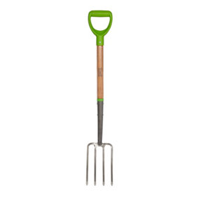 AMES High-Quality Carbon Steel Border Garden Fork -  L 96 cm x W 14 cm x D 11 cm