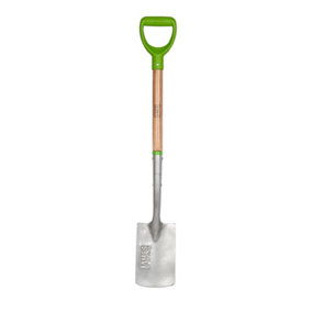 AMES High-Quality Carbon Steel Border Garden Spade - L 94.5 cm x W 14 cm x D 5.7 cm