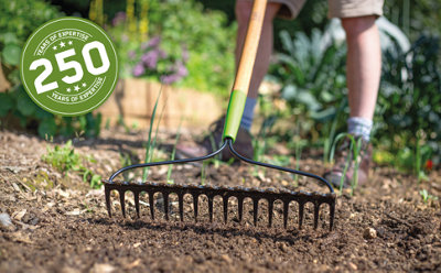 AMES High-Quality Carbon Steel Double Sided Soil Garden Rake - L 152 cm ...