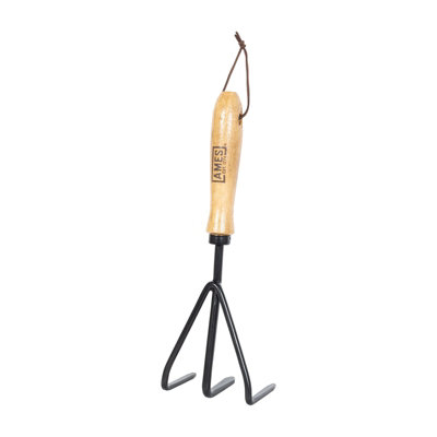 AMES High-Quality Carbon Steel Hand 3 Prong Cultivator - L 28 cm x W 9.5 cm x D 7 cm
