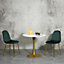 AMES Upholstered Dining Chair (Pack of 4) - Velvet - L52 x W44 x H86 cm - Green