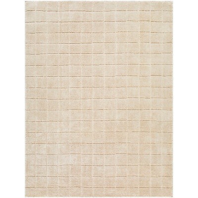 AMINA Our PNW Home x Livabliss Scandi High Pile Light Beige/Light Brown Area Rug 160 x 213 cm