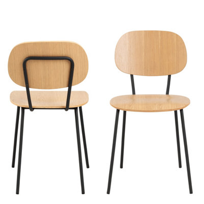 Amira Dining Chair in Oak veneer
