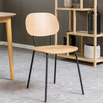 Amira Dining Chair in Oak veneer