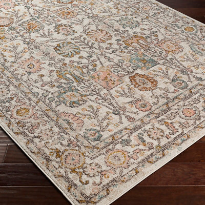 AMIRA Vintage Traditional Oriental Boho Burnt Orange Area Rug 160 x 213 cm