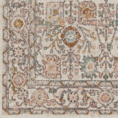 AMIRA Vintage Traditional Oriental Boho Burnt Orange Area Rug 160 x 213 cm