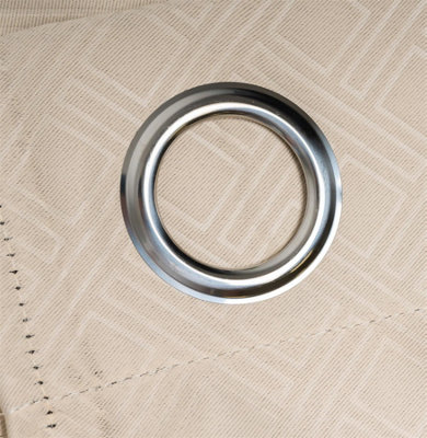 Amond Eyelet Ring Top Curtains Cream 228cm x 228cm